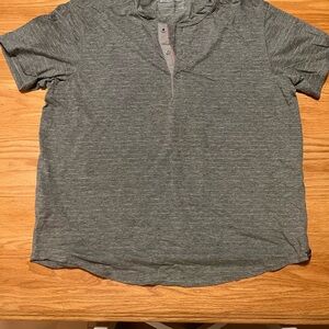 Eddie Bauer Charcoal Short Sleeve Henley